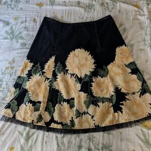 Elevensies Floral Velvet Skirt